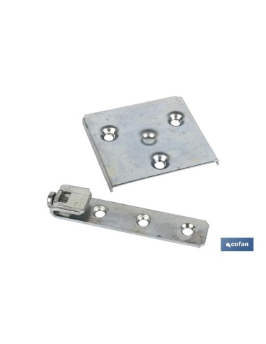 Pack of 12 zinc wardrobe hooks 53mm for home use