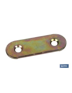 Pack mit 12 Geraden Verbindungsplatten 55 x 17 mm