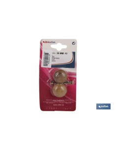 Pack of 12 Pine Wood Knobs 25mm for Drawers 2