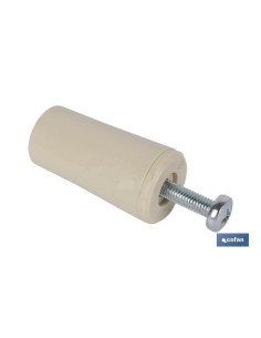 Pack 12 unités butée de store 60mm ivoire