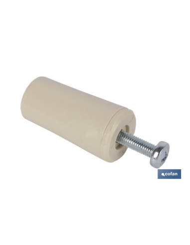 Pack of 12 Curtain Stops 60mm White - 2 UDS
