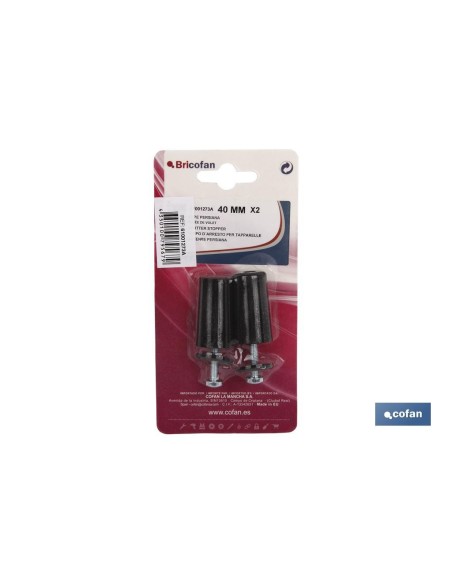 Pack de 12 Butées pour Stores 60mm Blanc - 2 UDS
