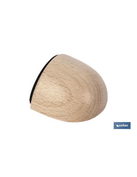 Pack of 12 Oval Adhesive Bumpers in Beech Color