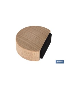 Pacchetto da 12 tappi adesivi piatti in faggio