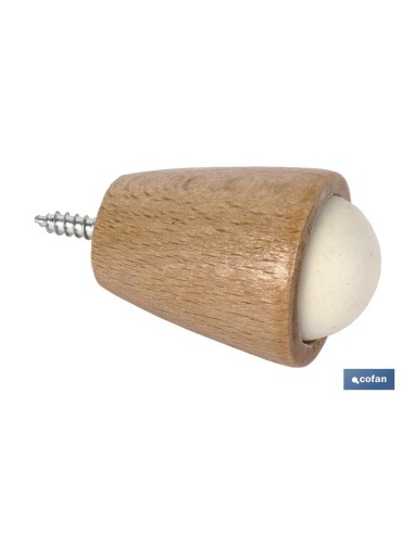 Pacchetto da 12 fermaporta in legno 40mm con design funzionale