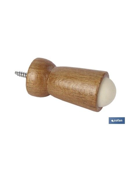 Pack 12 tope puerta madera 60mm con diseño funcional y duradero