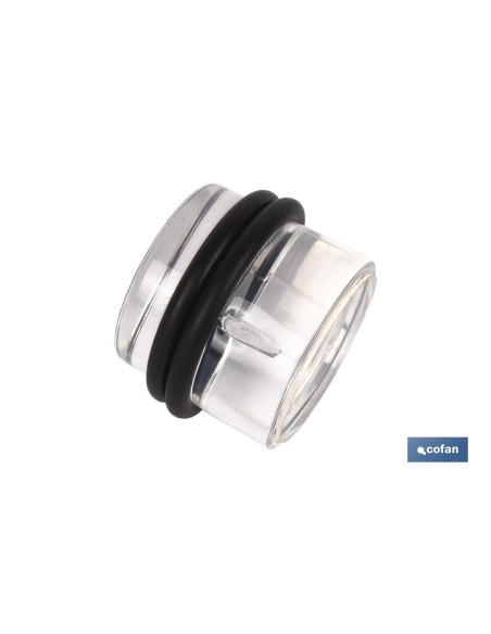 Pack of 12 round adhesive stops in methacrylate