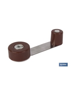 Pacote com 12 Tope Retenedor Giratório Marrom 10.8cm
