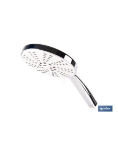Doccia rotonda cromata con 5 funzioni 155 x 280 mm 2