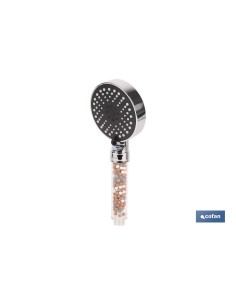 Ionic Shower Head with Mineral Balls and 5 Functions 110 x 255 mm