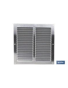 Pack mit 5 Aluminium-Lüftungsgittern 20 x 20 cm