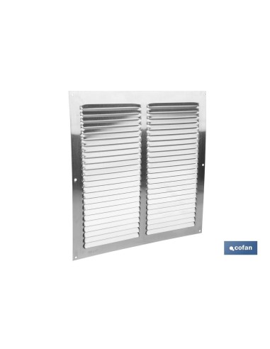 Pack of 5 aluminum ventilation grilles 30 x 30 cm