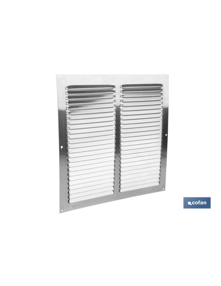 Pack mit 5 Aluminium-Luftgitter 30 x 30 cm