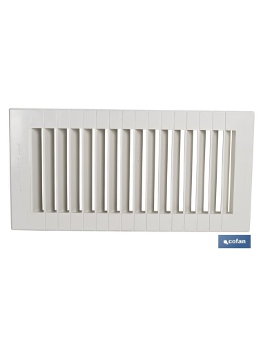 Pack mit 5 ABS-Luftgitter 13 x 26 cm