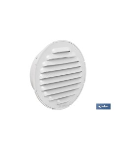 Pack of 5 White Aluminum Ventilation Grilles for Ø10 cm Tube