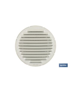 Pack of 5 aluminum-ABS ventilation grills white Ø12 cm 2