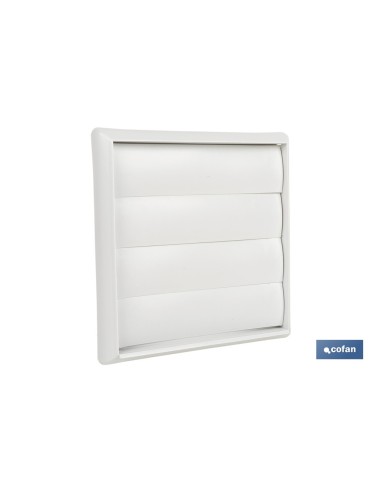 Pack of 5 ABS White Ventilation Grilles with Adjustable Blades Ø12 cm
