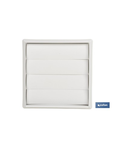 Pack of 5 ABS White Ventilation Grilles with Adjustable Blades Ø12 cm