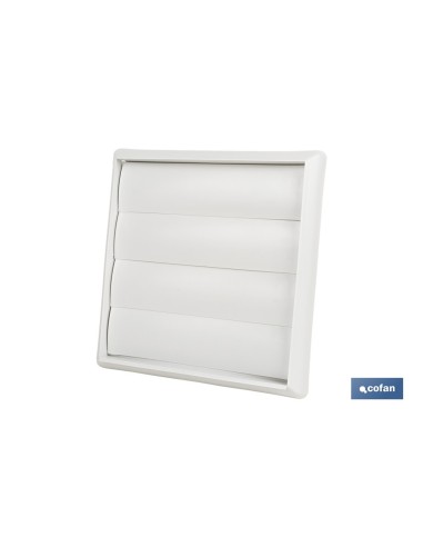 Pack of 5 ABS White Ventilation Grilles with Adjustable Blades Ø12 cm