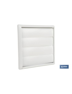 Pack de 5 grilles de ventilation ABS blanches à lames mobiles Ø15 cm