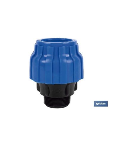 Pack of 20 Male Threaded PP PN16 32 x 1 Connectors