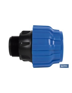 Pack 3 unidades Enlace Rosca Macho PP PN16 75 x 3 2