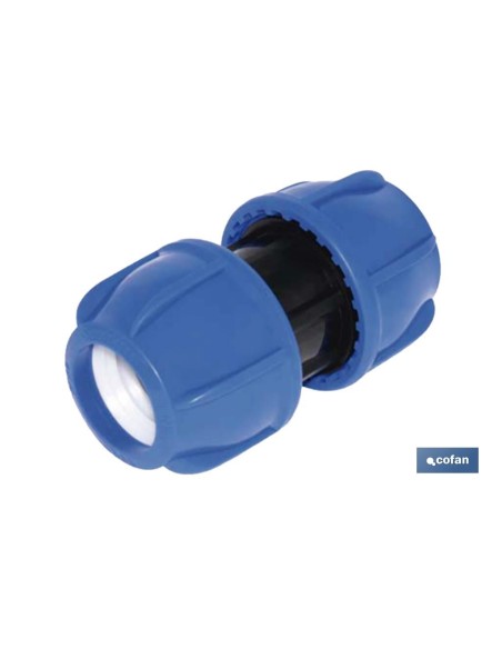 Pack of 3 Straight Couplings PP PN16 75 x 75