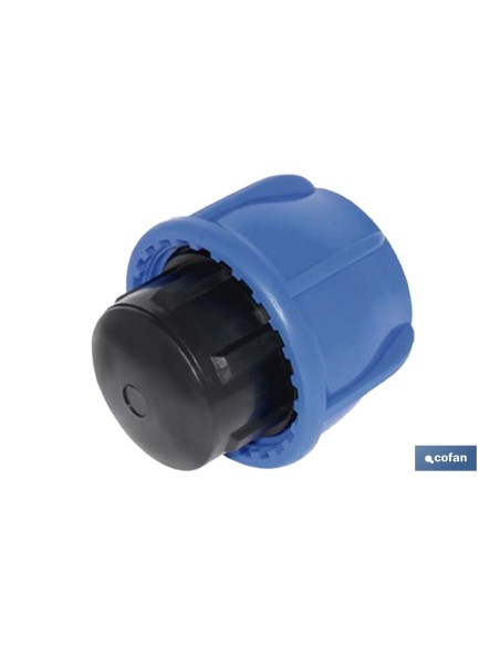 Pack mit 25 Endkappen aus Polypropylen PN16 für Rohre