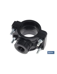 Pacchetto da 2 collari di presa PP PN16 50 x 1/2 per sistemi idrici