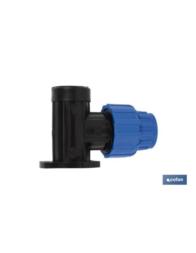 Pack 10 unidades Codo 90° Grifo Rosca Hembra PP PN16 20 x 3/4