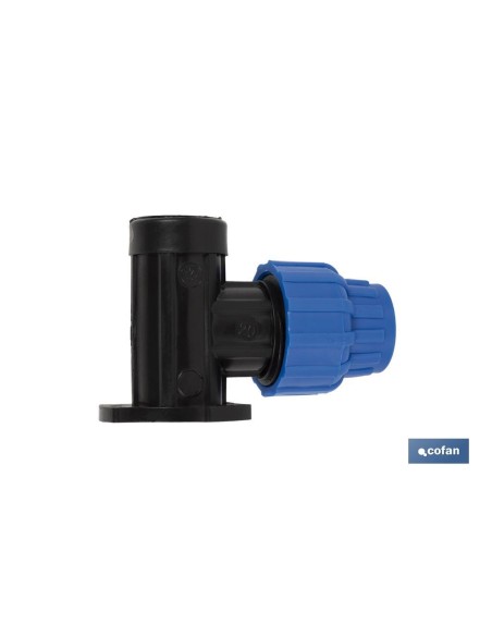 Pack mit 10 Einheiten 90° Bogen Wasserhahn Innengewinde PP PN16 25 x 1/2