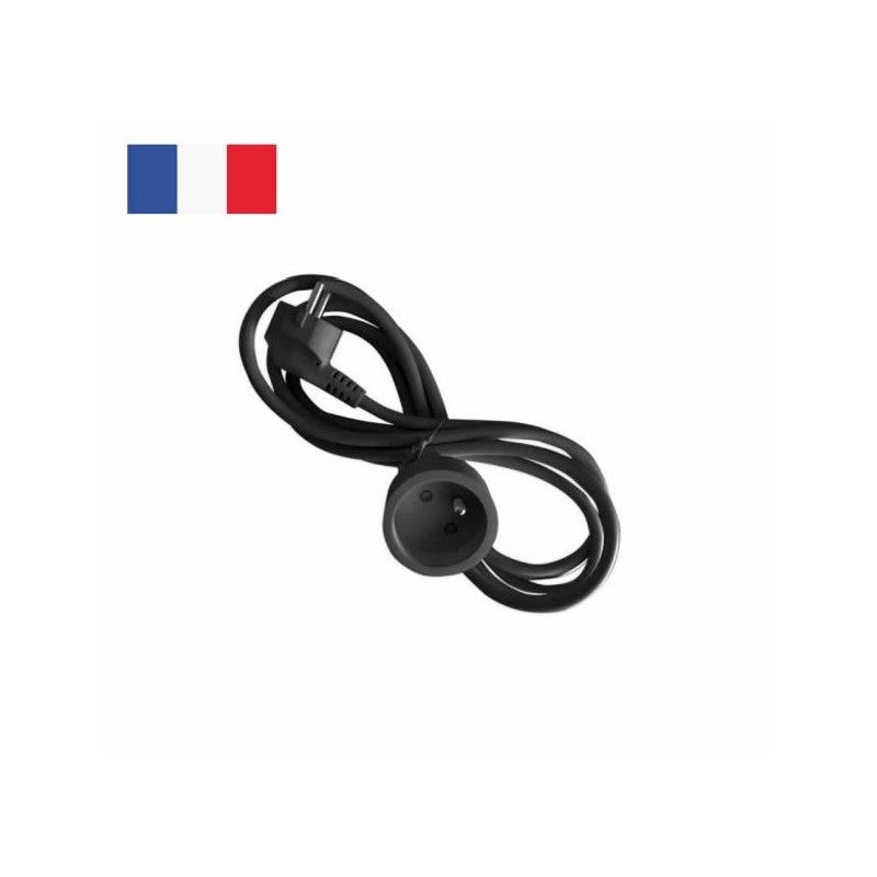 Extension electric system FRENCH 4 meters black