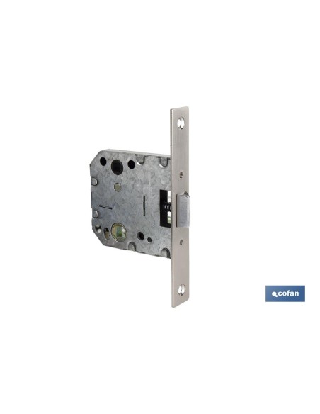 Pack of 10 Square Mortise Locks D47 E50 Nickel for Wood
