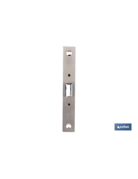 Pack mit 10 quadratischen Einsteckschlössern D47 E50 Nickel für Holz
