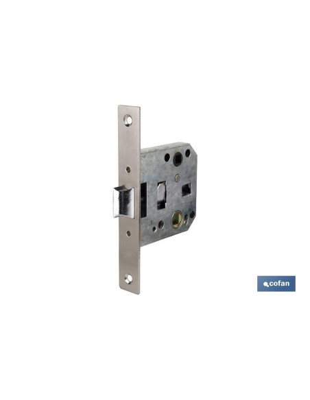 Pack of 10 Square Mortise Locks D47 E50 Nickel for Wood