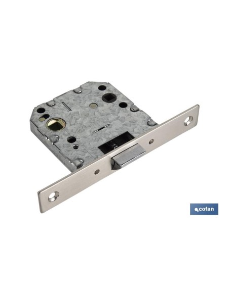 Pack of 10 Square Mortise Locks D47 E50 Nickel for Wood