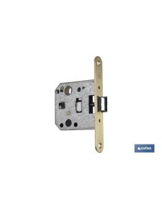 Pack of 10 Square Mortise Locks D47 E50 in Brass for Wood