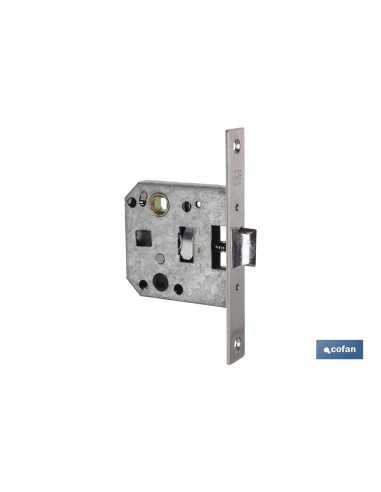 Pack of 10 Square D47 E50 Inox Mortise Latches for Wood