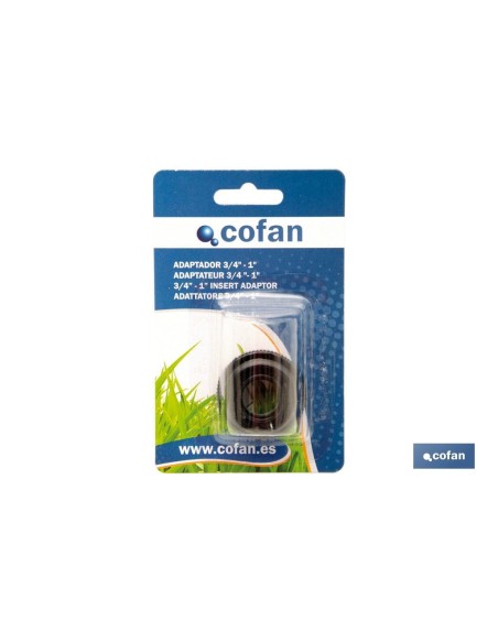 3/4 - 1 Male-Female Thread Adapter for Garden Hoses