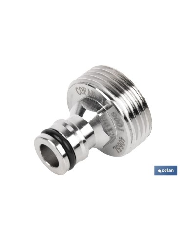 Adaptador de latão rosca macho 1" para sistemas de irrigação