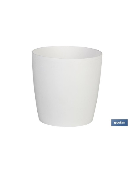 Pacchetto di 12 vasi Camelia bianchi 14x13.8 cm in polipropilene