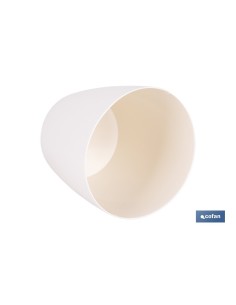 Pack de 12 unités de pot Camélia couleur crème 18x17,8cm 2