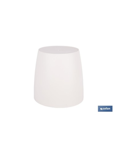 Pacote de 12 vasos Camelia cor creme 25x23.6 cm de polipropileno