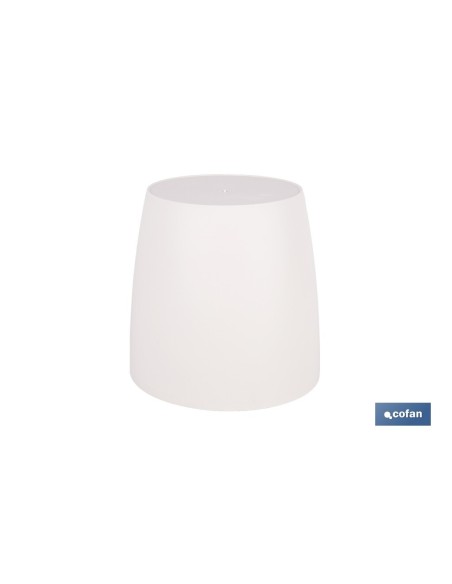 Pacote de 12 vasos Camelia cor creme 25x23.6 cm de polipropileno