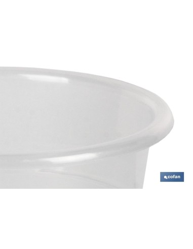 Pacote com 12 unidades de vaso orquídea transparente 19x16.5 com prato 16cm