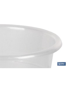 Pack mit 12 transparenten Orchideentöpfen 23.5x20 cm mit Unterteller 2