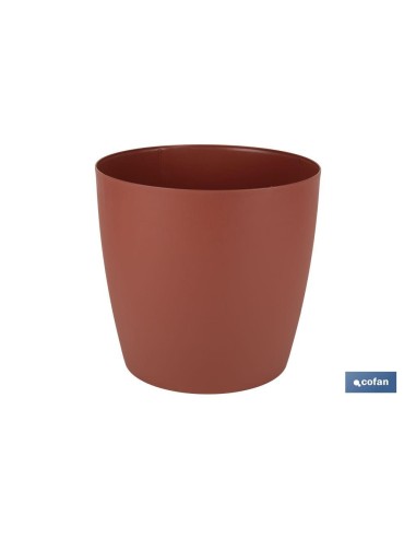 Pacote com 12 vasos Camelia cor argila 18 x 17,8 cm