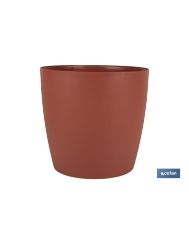 Pacote com 12 vasos Camelia cor argila 18 x 17,8 cm