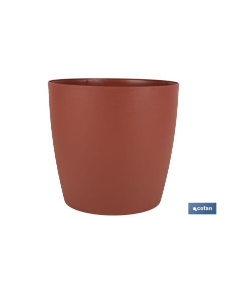 Pacote com 12 vasos Camelia cor argila 18 x 17,8 cm