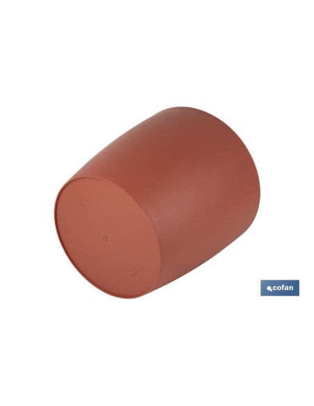 Pacote com 12 vasos Camelia cor argila 18 x 17,8 cm